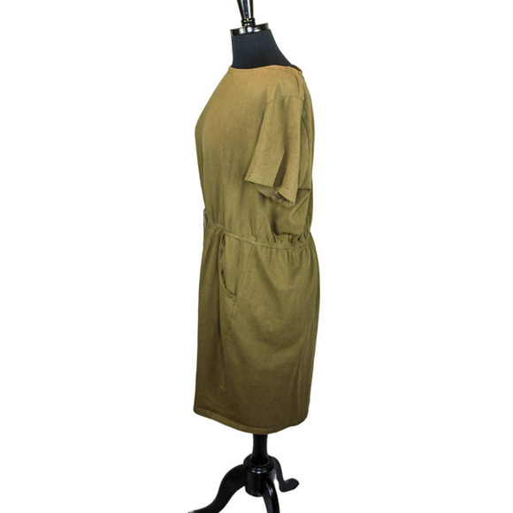 Pursuing Perfection Dress Short Sleeve Elastic Waist Green - Picture 2 of 4